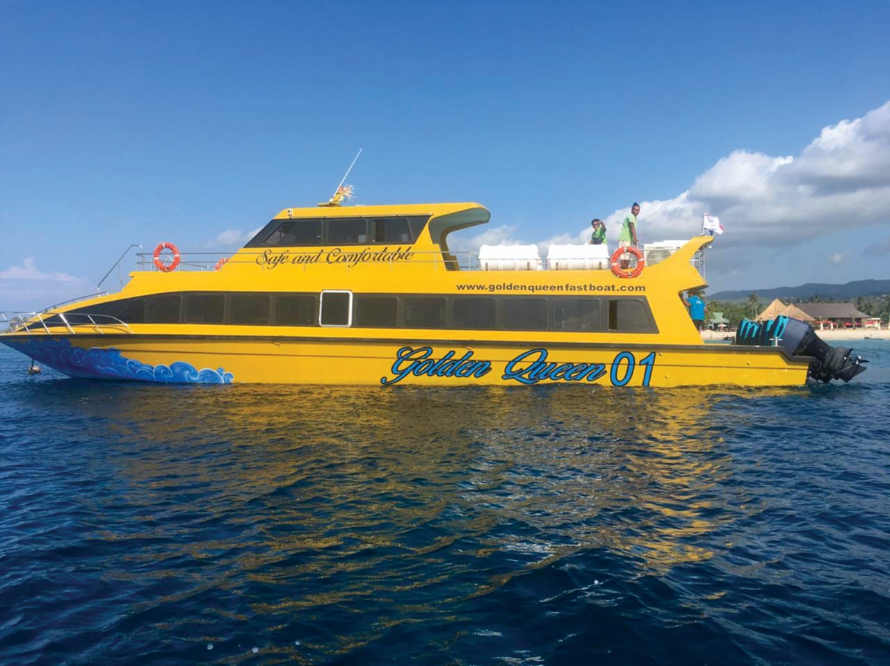 Golden Queen Fast Boat yellow